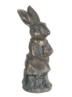 Clayre & Eef Décoration lapin 4*4*11 cm 6PR3090CH