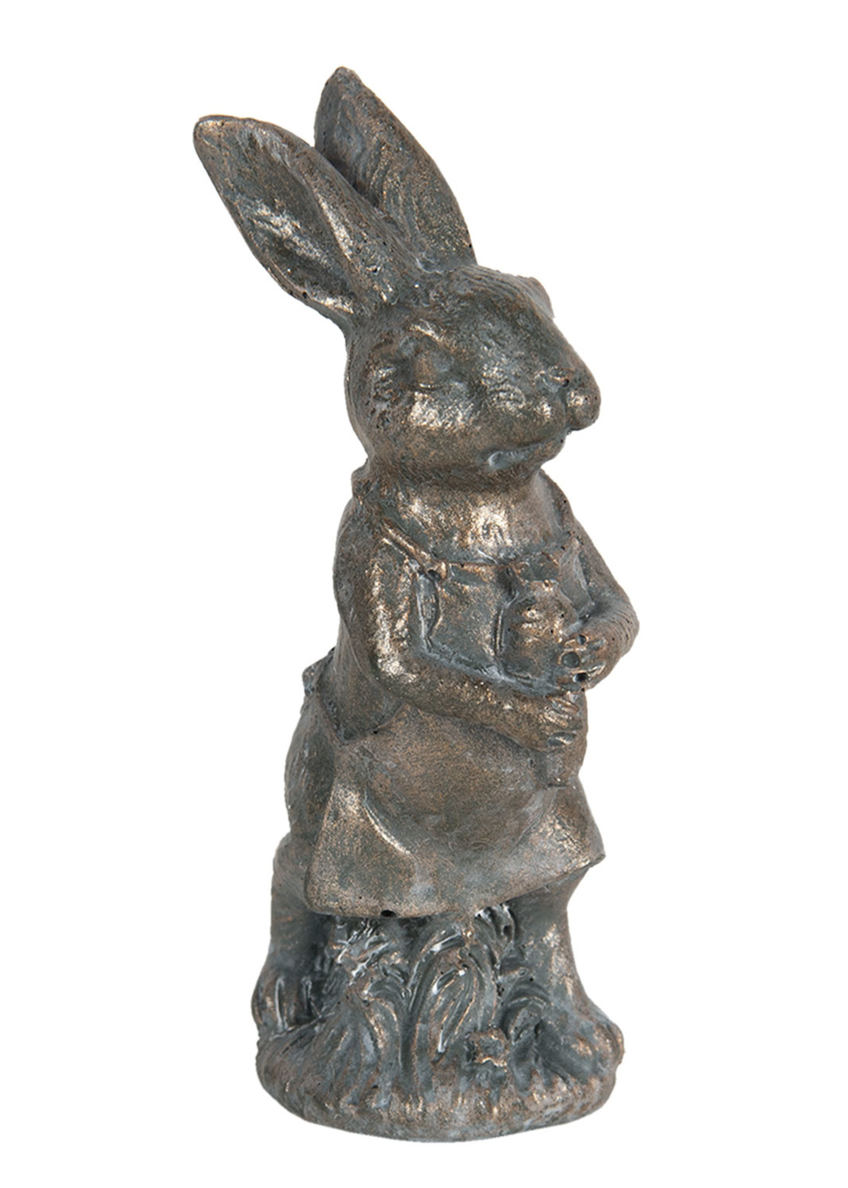 Clayre & Eef Decoratie konijn 4*4*11 cm 6PR3090CH