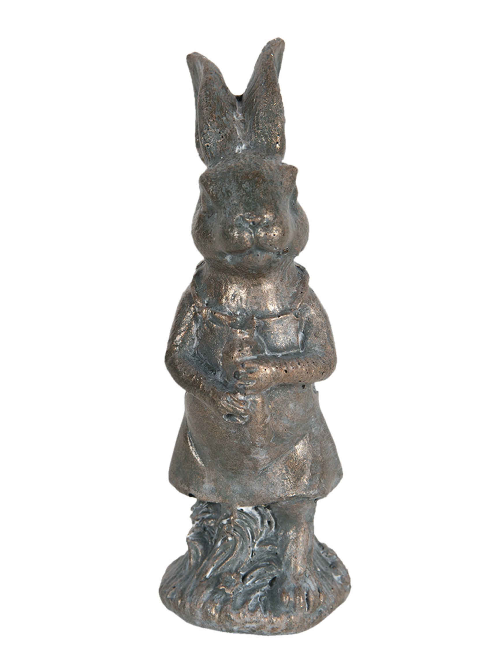 Clayre & Eef Décoration lapin 4*4*11 cm 6PR3090CH