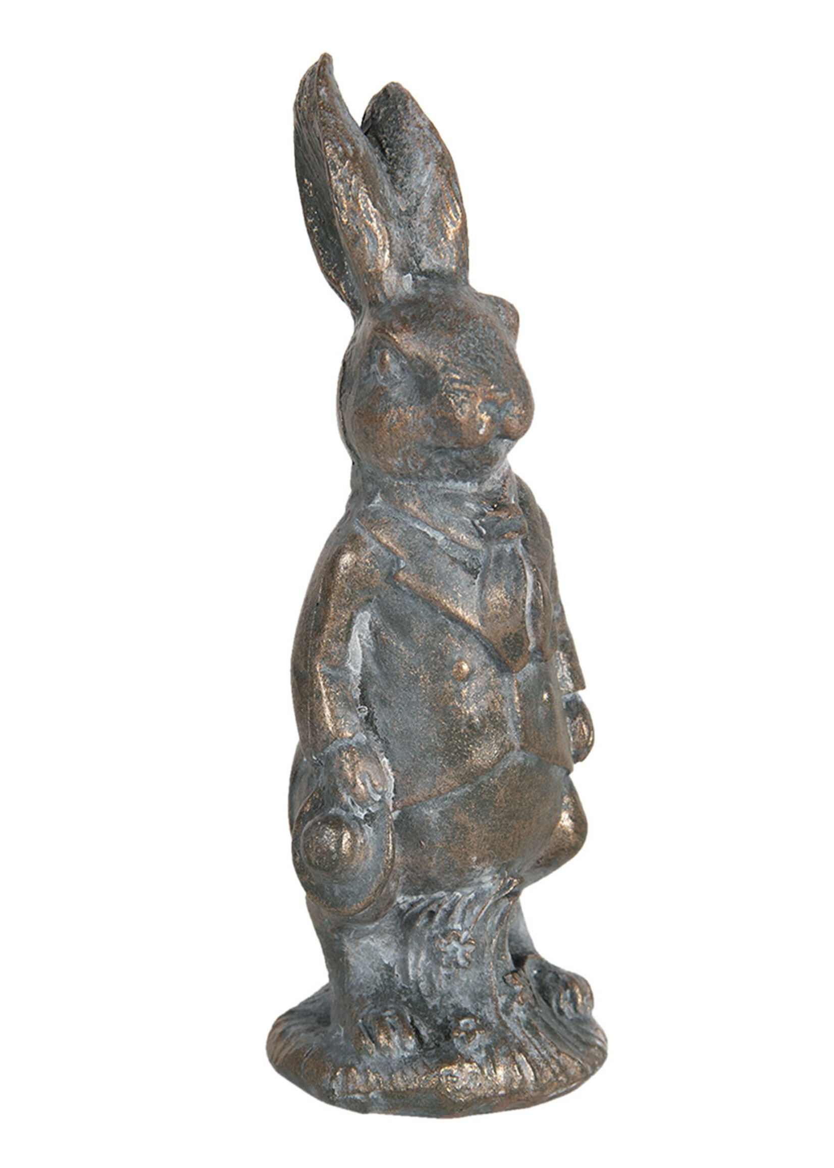 Clayre & Eef Décoration lapin 4*4*11 cm 6PR3091CH