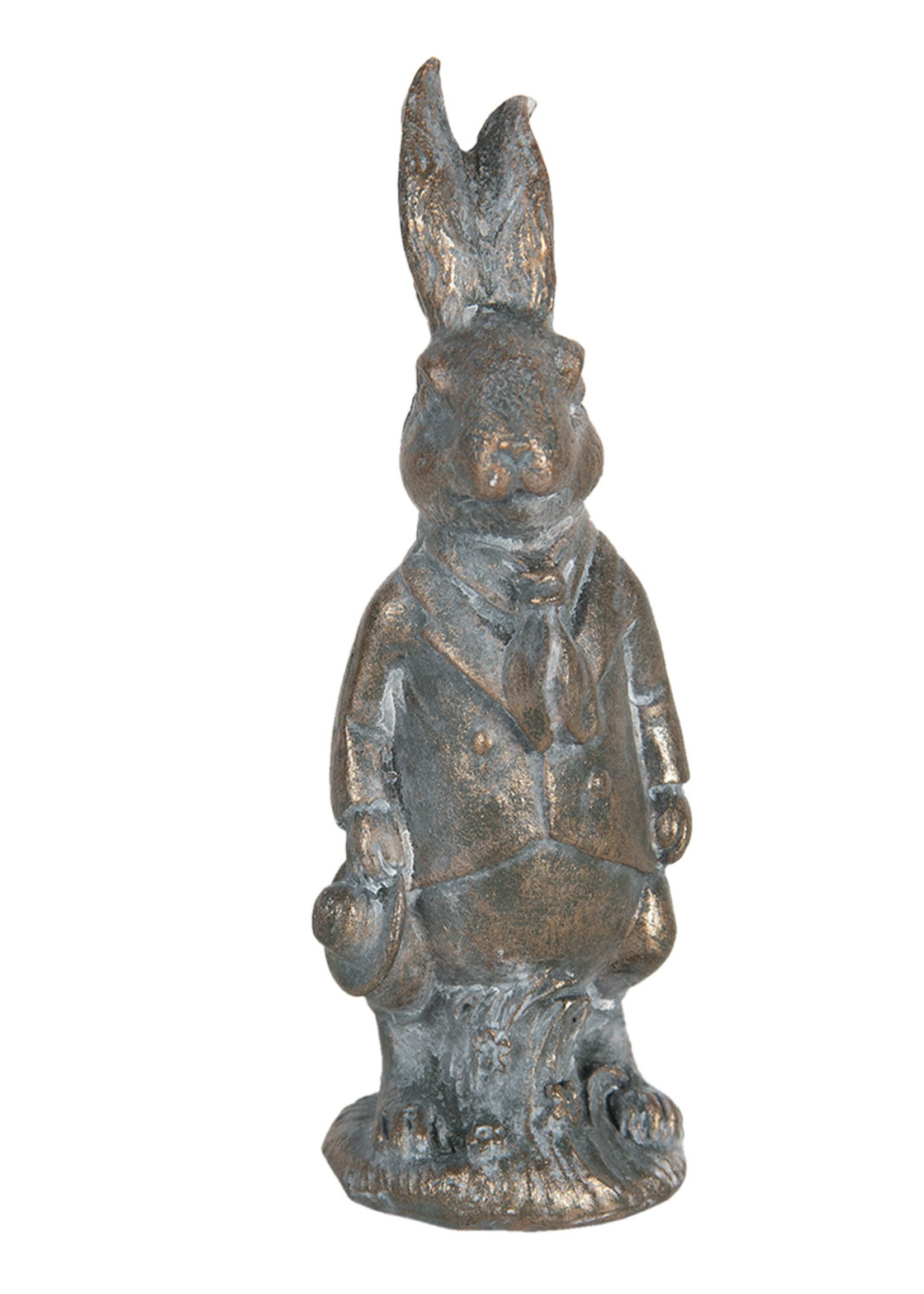 Clayre & Eef Décoration lapin 4*4*11 cm 6PR3091CH