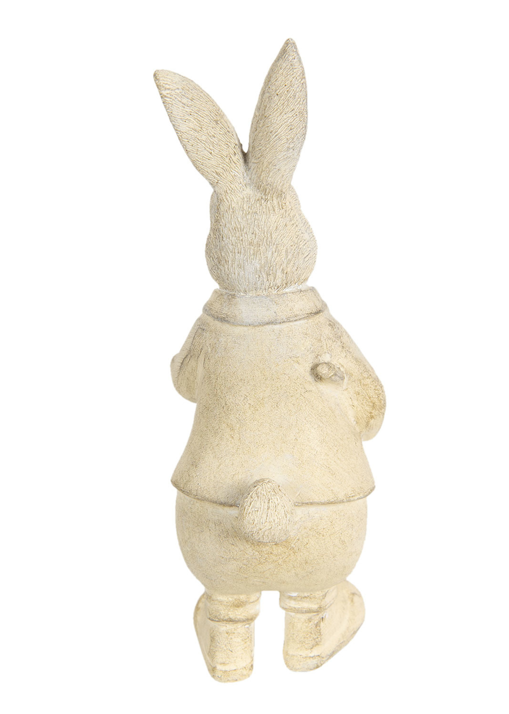 Clayre & Eef Décoration lapin 12*11*22 cm 6PR3094W