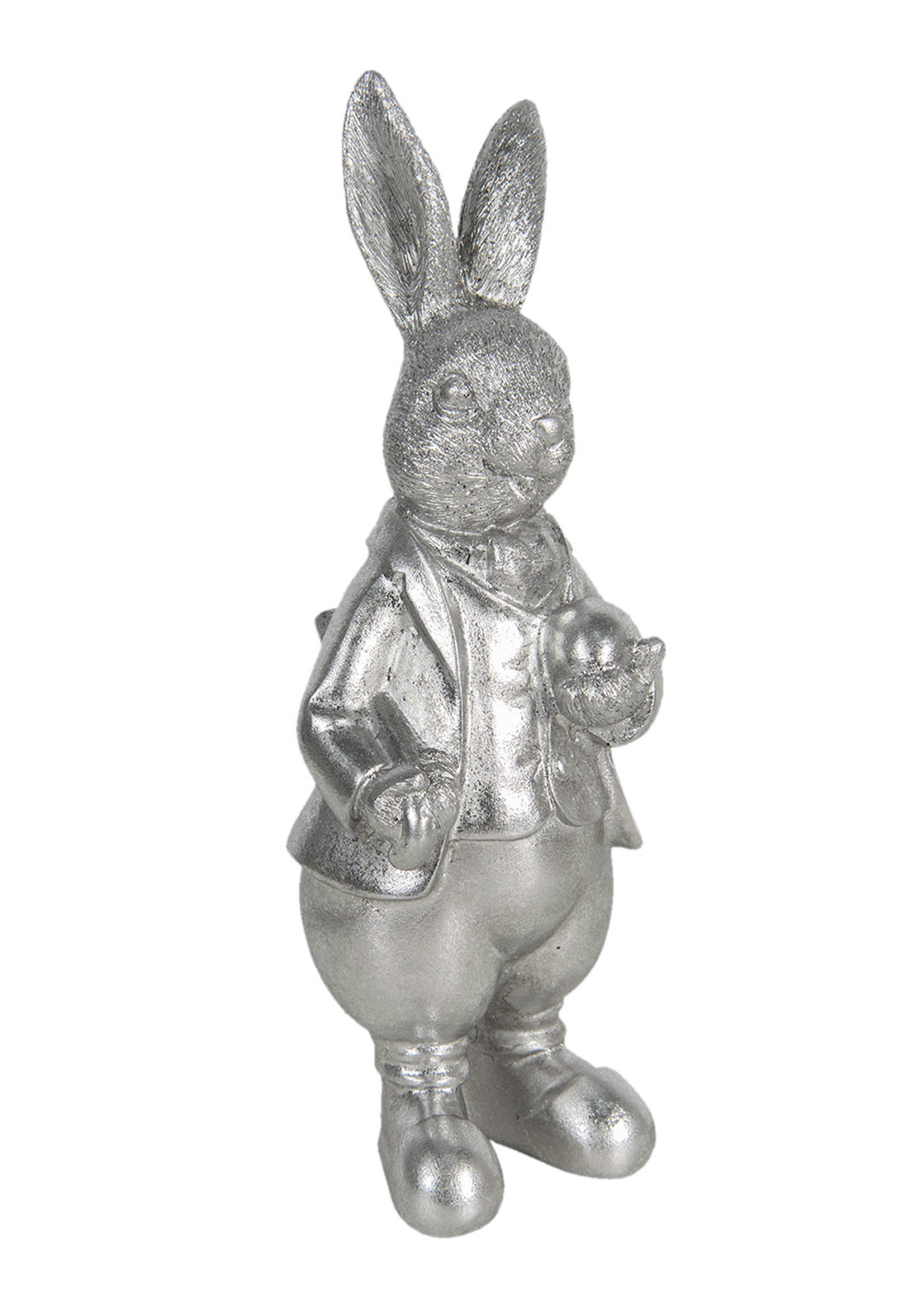 Clayre & Eef Decoratie konijn 12*11*22 cm 6PR3094ZI