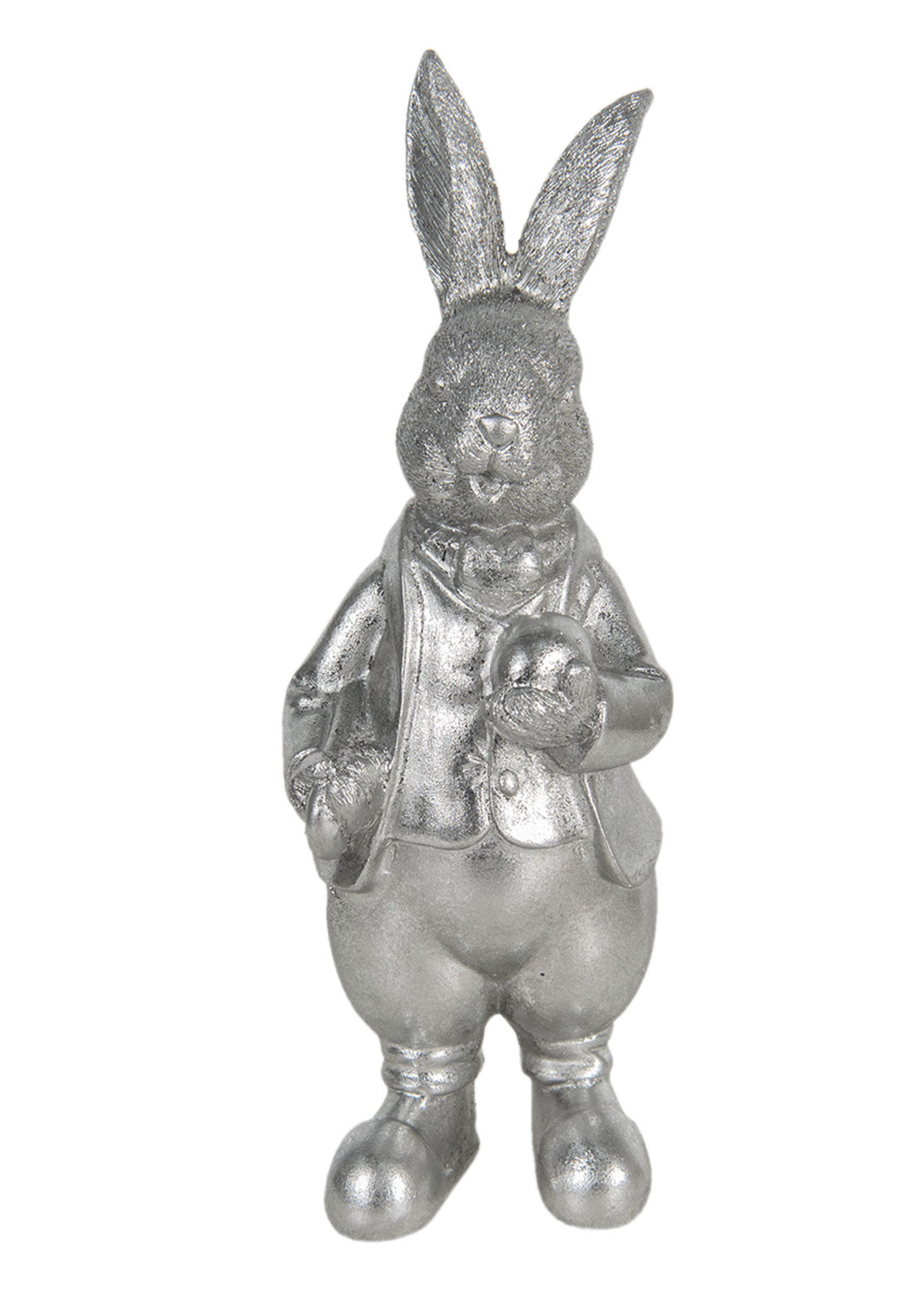 Clayre & Eef Décoration lapin 12*11*22 cm 6PR3094ZI