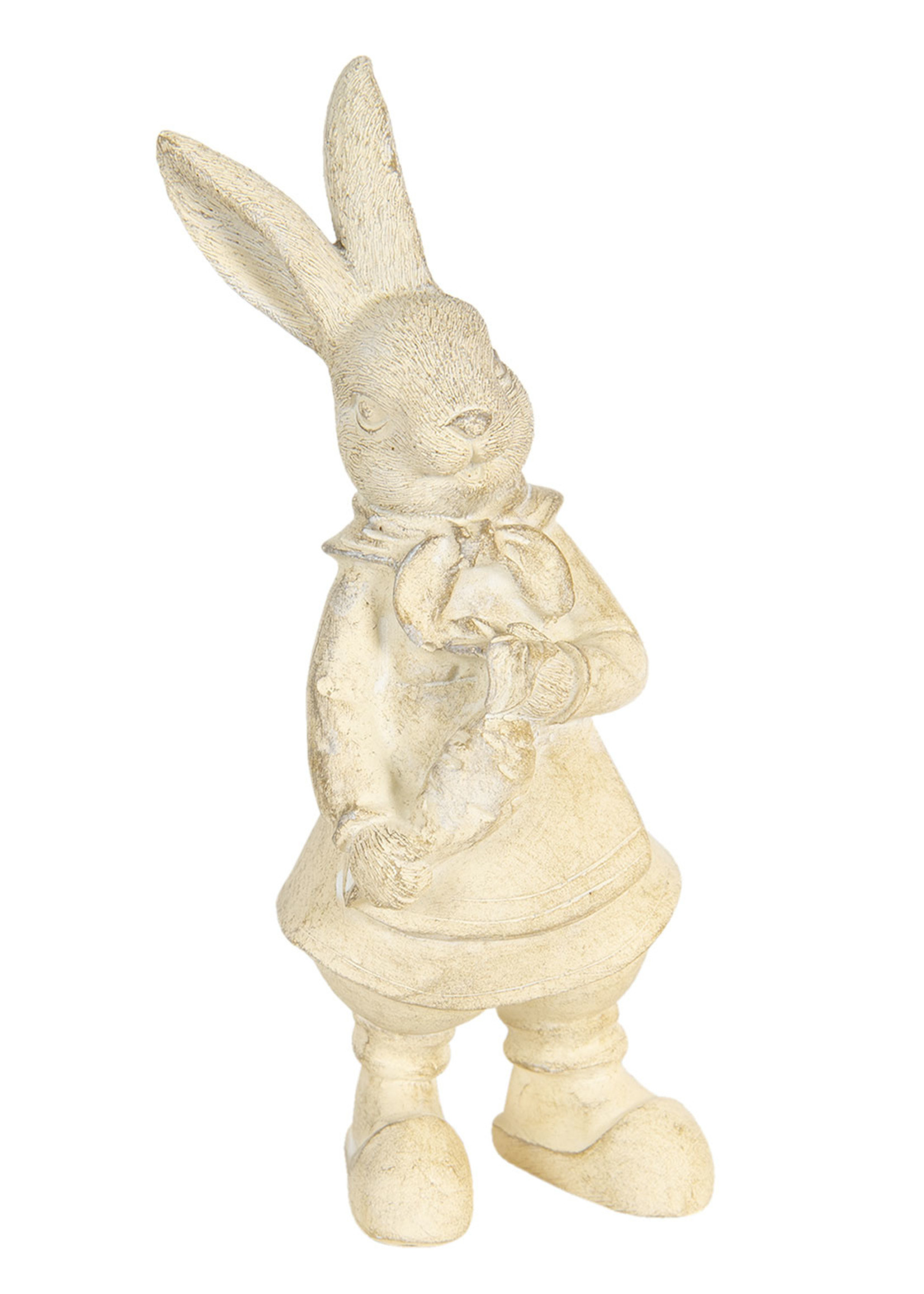 Clayre & Eef Decoratie konijn 12*11*22 cm 6PR3095W