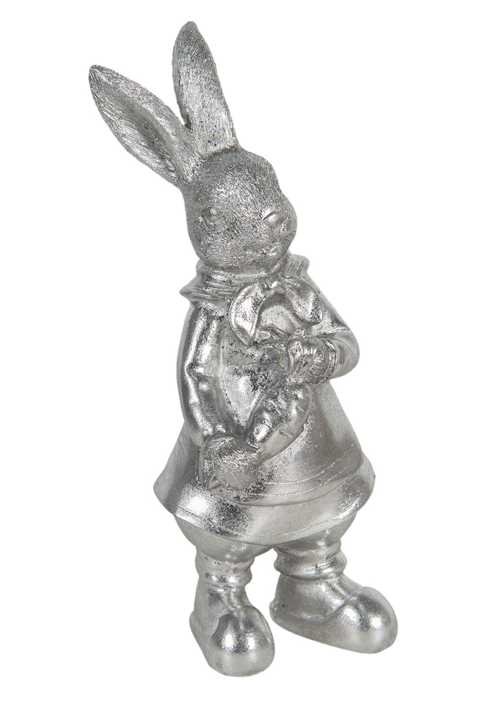 Clayre & Eef Décoration lapin 12*11*22 cm 6PR3095ZI