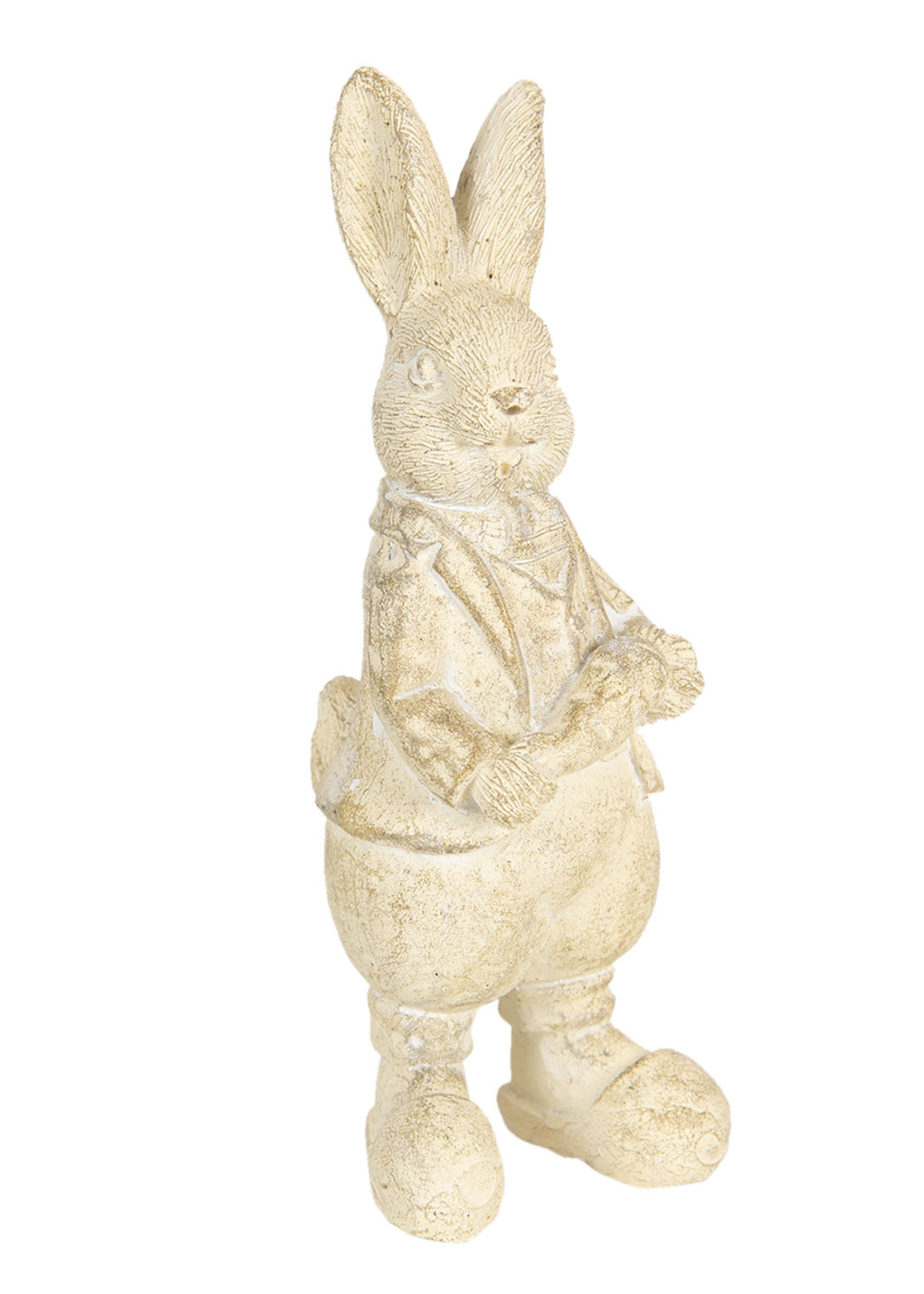 Clayre & Eef Decoratie konijn 6*6*13 cm 6PR3096W