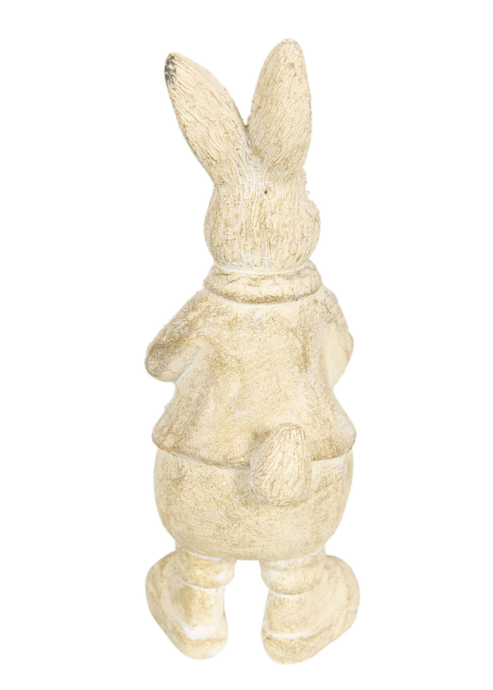 Clayre & Eef Decoratie konijn 6*6*13 cm 6PR3096W