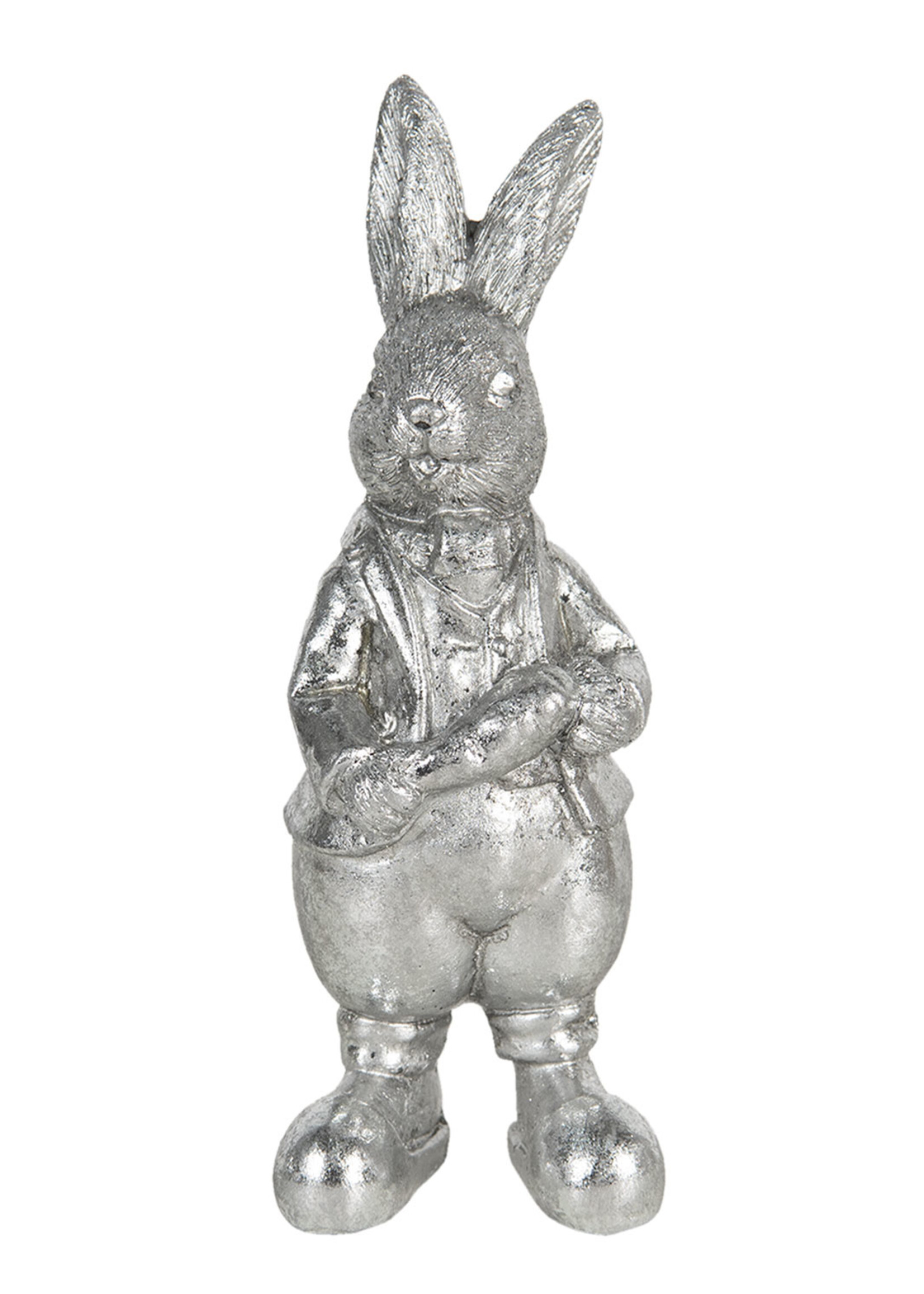 Clayre & Eef Décoration lapin 6*6*13 cm 6PR3096ZI