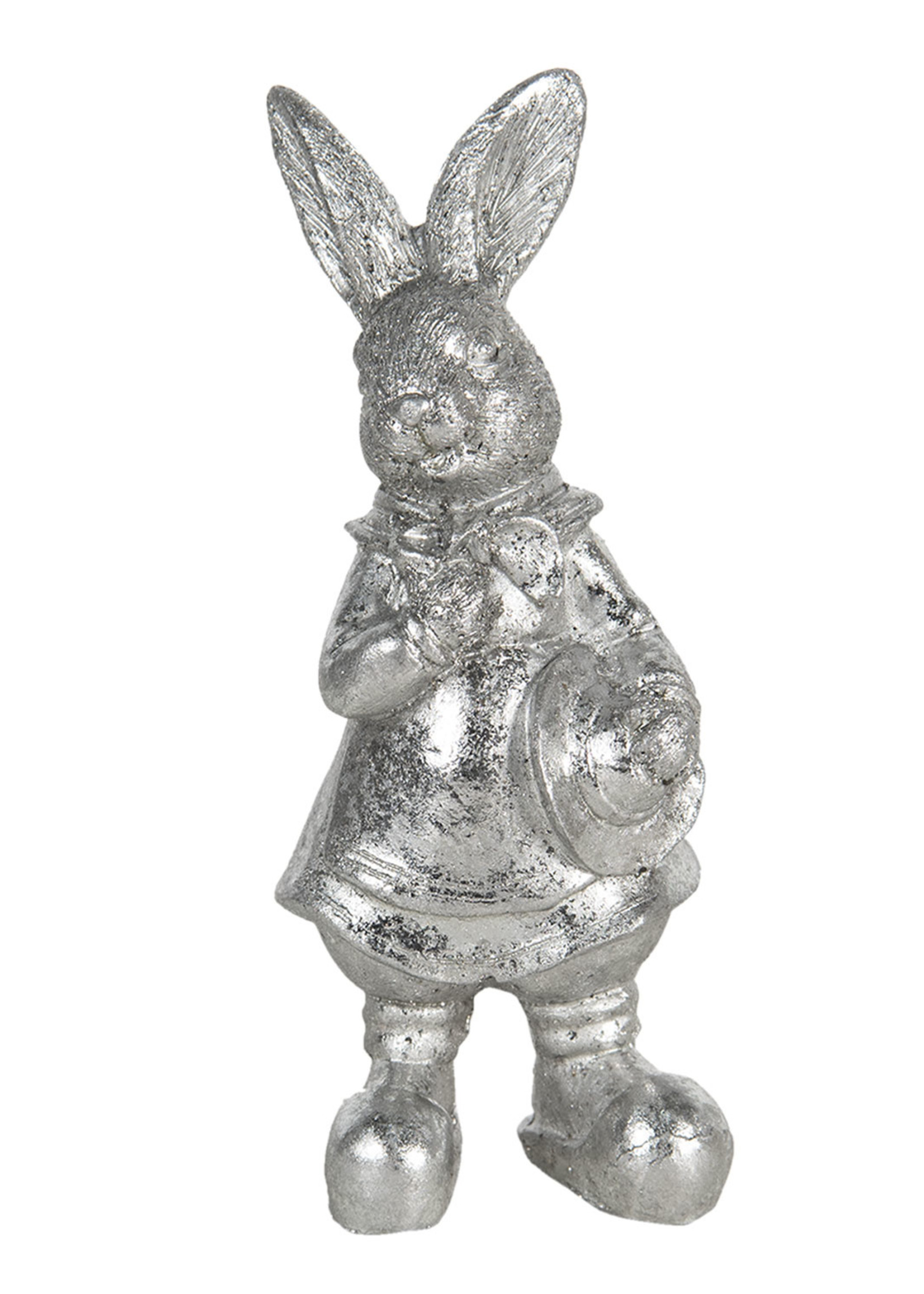 Clayre & Eef Décoration lapin 6*6*13 cm 6PR3097ZI