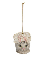 Clayre & Eef Décoration chat pendentif 6*6*7 cm 6PR3103