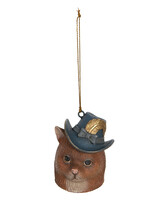 Clayre & Eef Decoratie hanger kat 6*6*7 cm 6PR3105