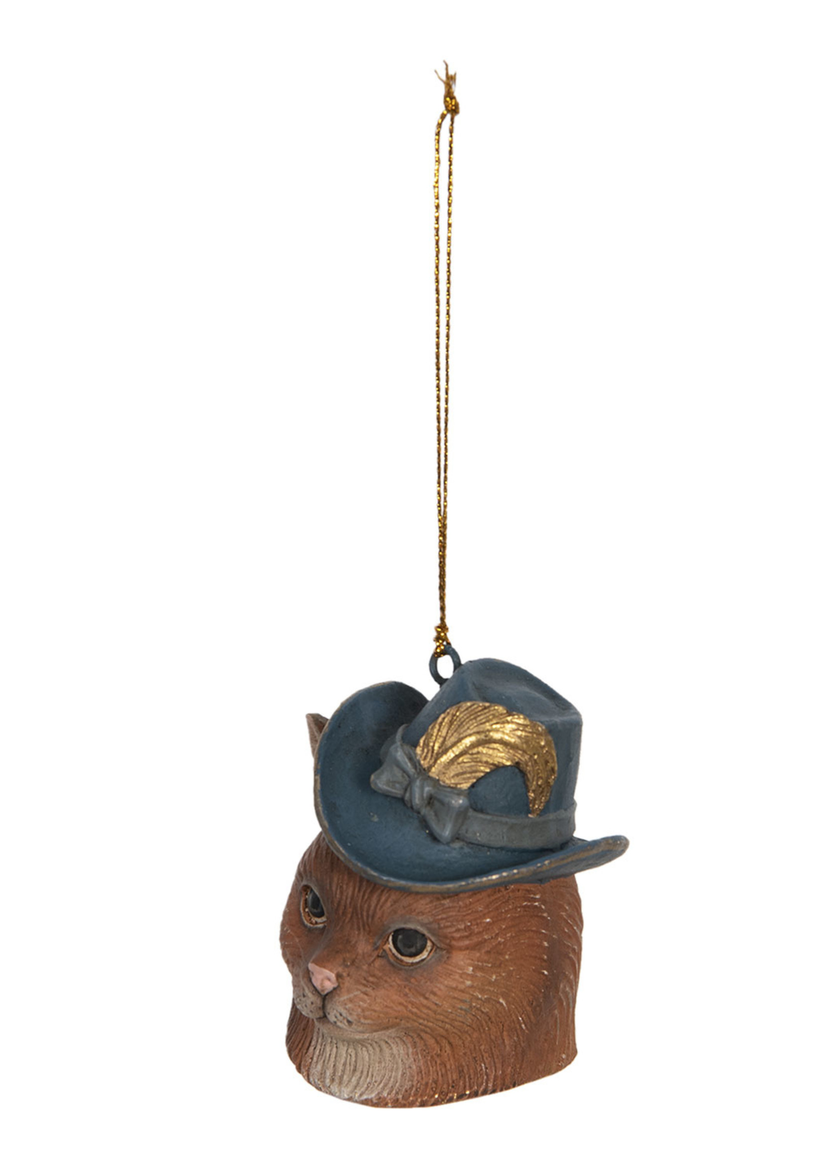 Clayre & Eef Décoration chat pendentif 6*6*7 cm 6PR3105