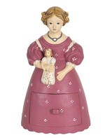 Clayre & Eef Decoratie vrouw met mini lade 12*11*20 cm 6PR3106