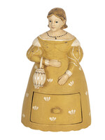 Clayre & Eef Decoratie vrouw met mini lade  13*11*20 cm 6PR3107