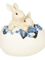 Clayre & Eef Décoration lapin 14*10*14 cm 6PR3123