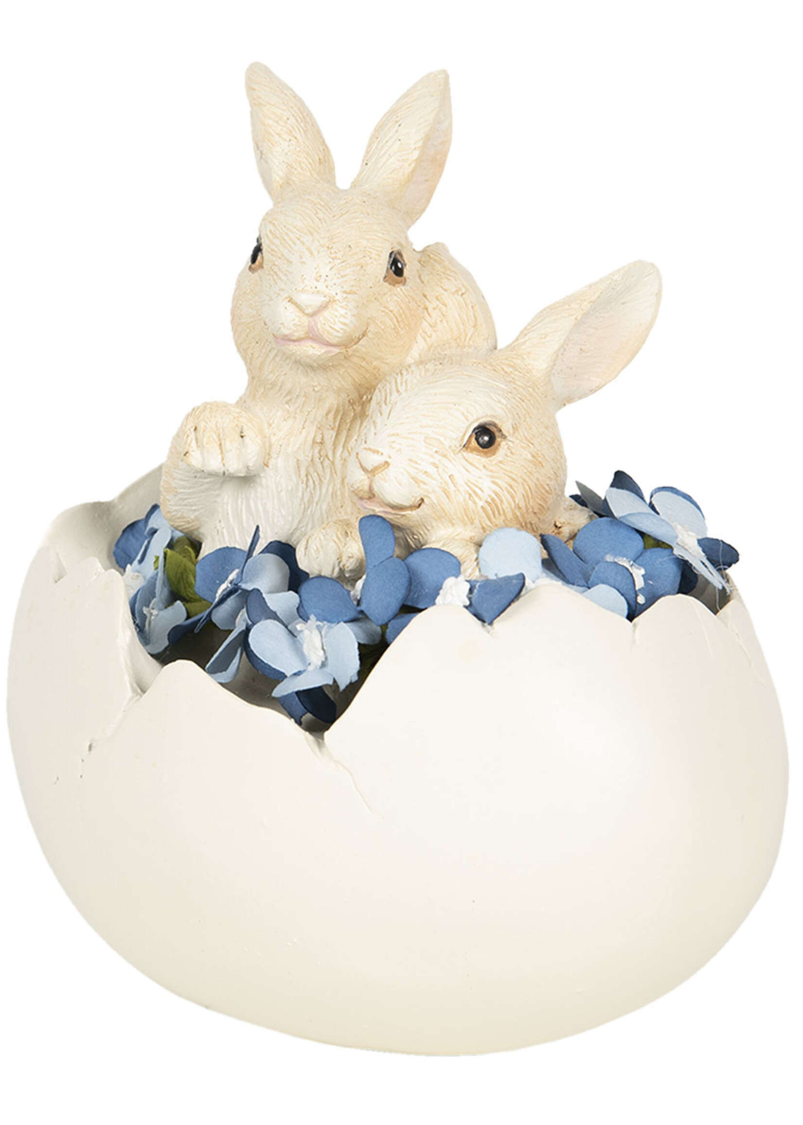 Clayre & Eef Décoration lapin 14*10*14 cm 6PR3123