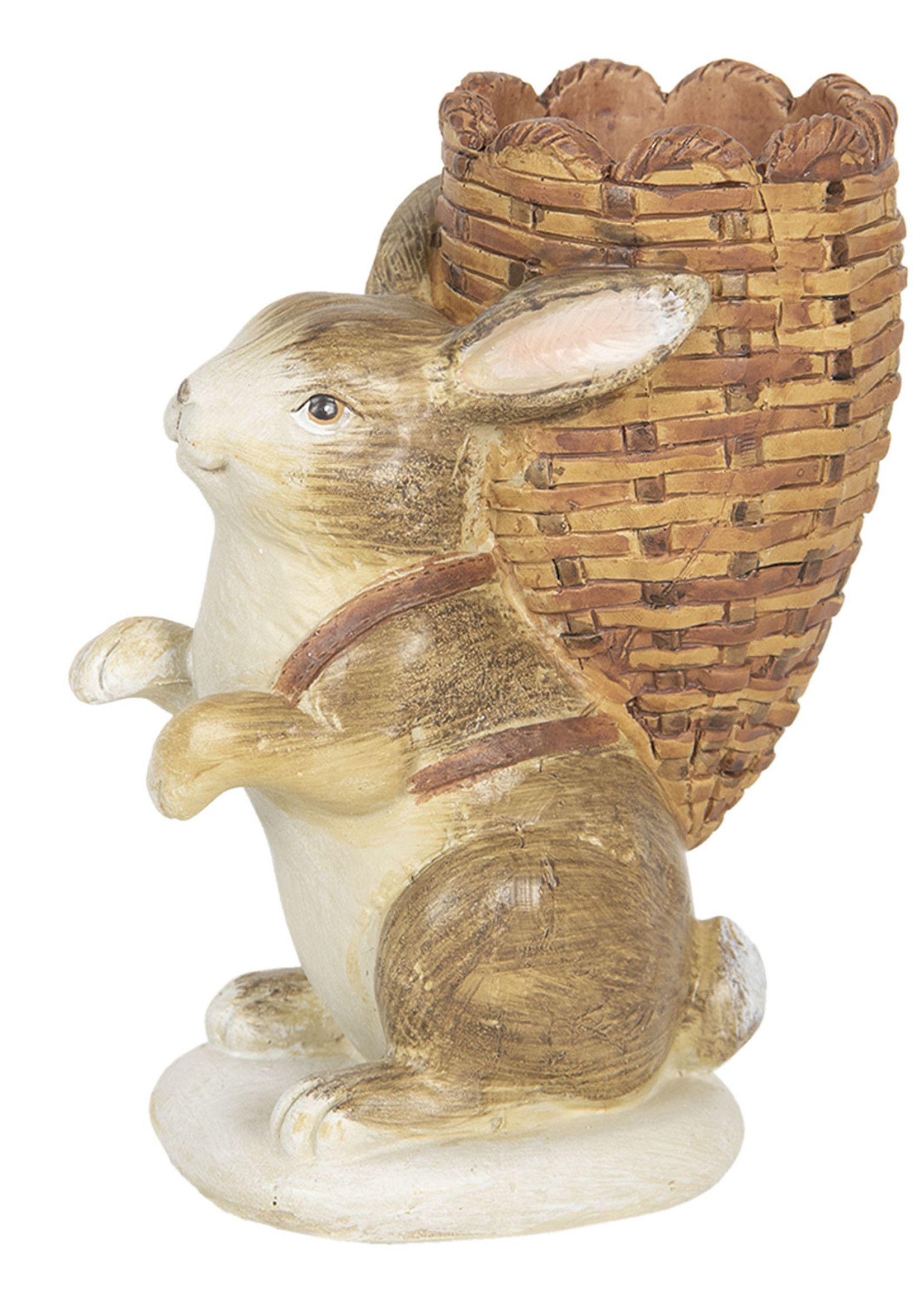 Clayre & Eef Waxinelichthouder konijn 11*7*14 cm 6PR3137