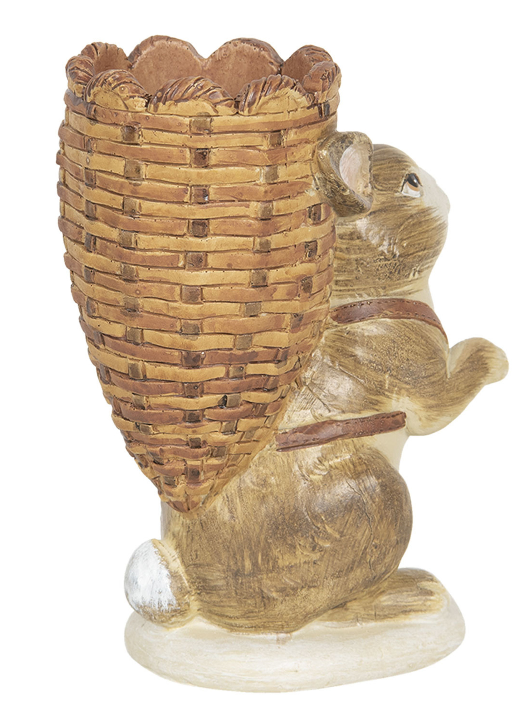 Clayre & Eef Waxinelichthouder konijn 11*7*14 cm 6PR3137