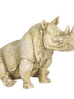 Clayre & Eef Decoratie neushoorn 27*15*17 cm 6PR3199