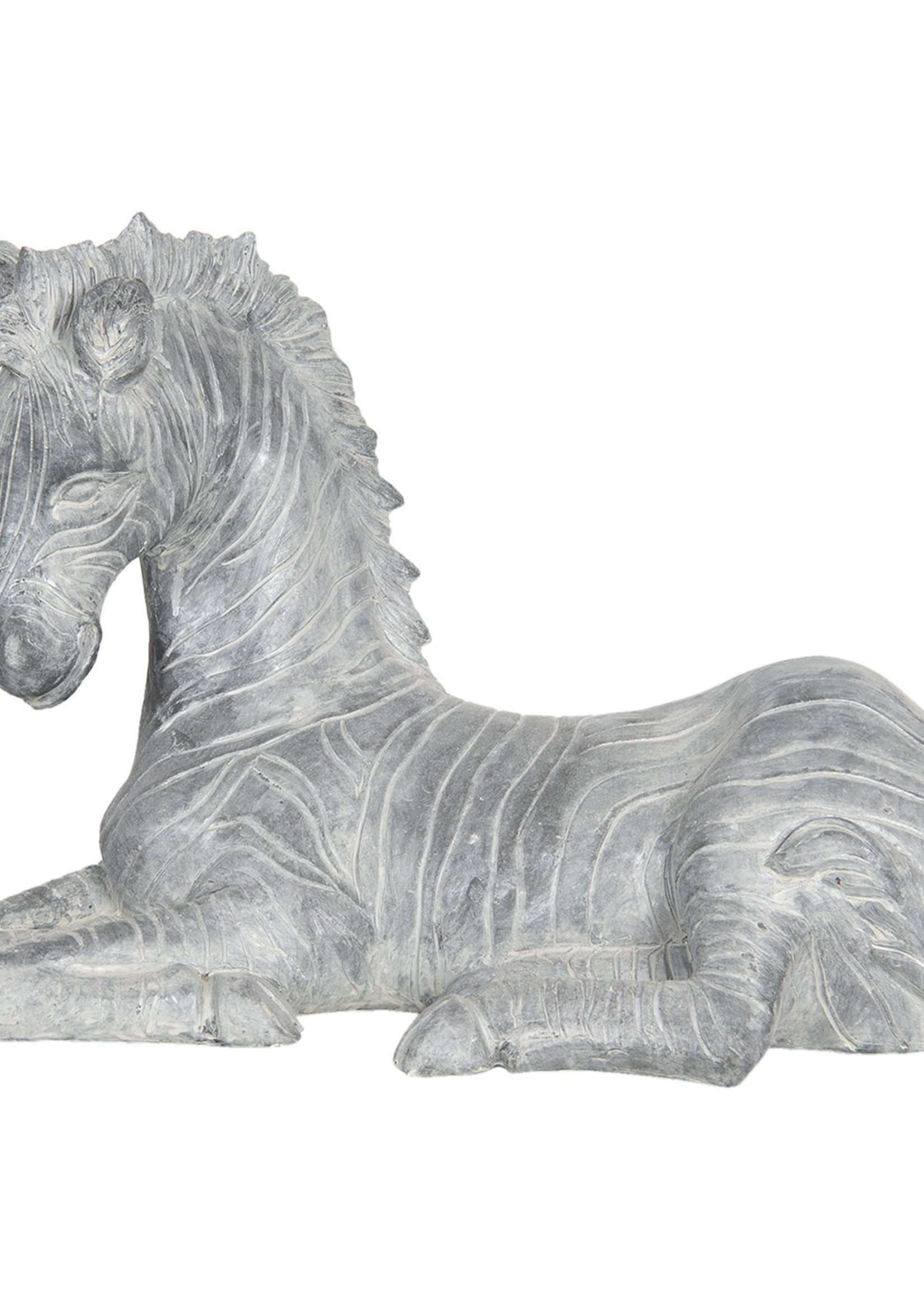 Clayre & Eef Décoration zèbre 40*18*27 cm 6PR3202