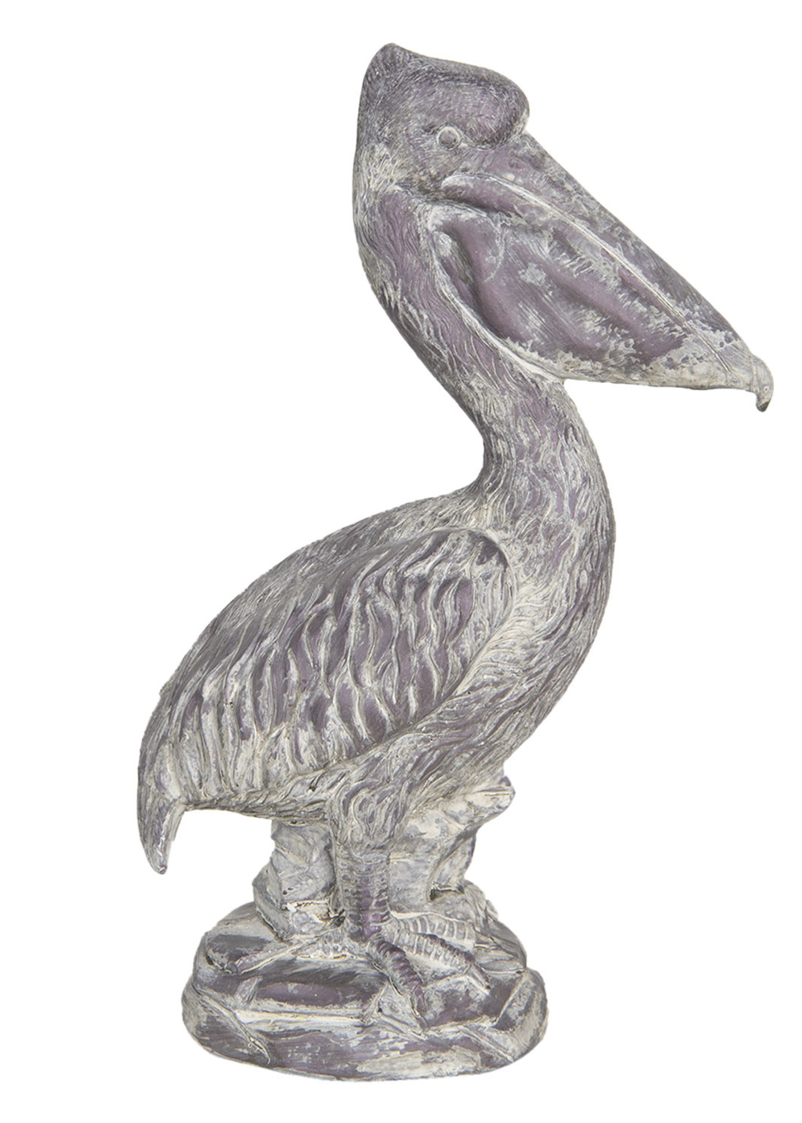 Clayre & Eef Decoratie pelikaan 19*11*31 cm 6PR3204