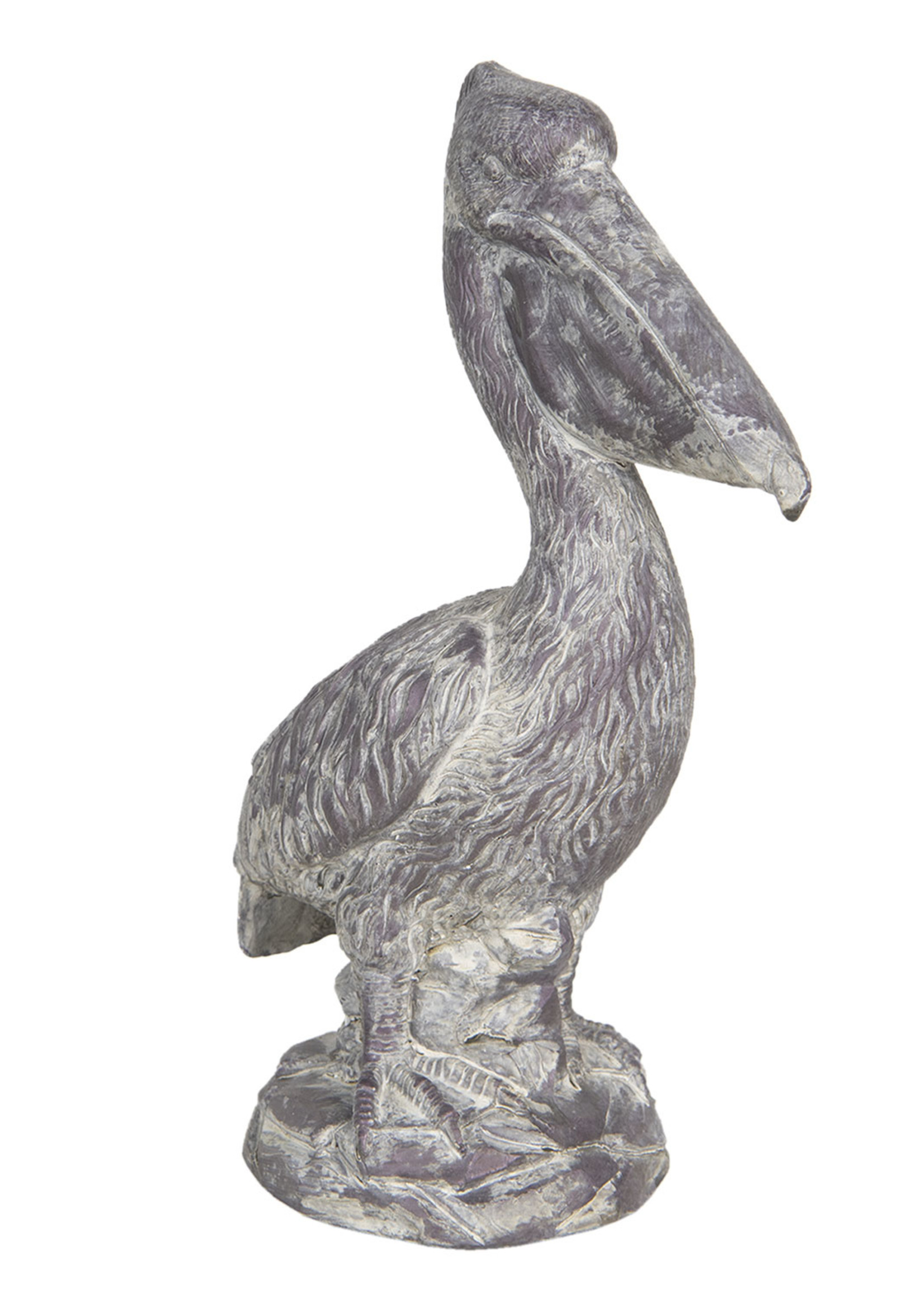 Clayre & Eef Decoratie pelikaan 19*11*31 cm 6PR3204