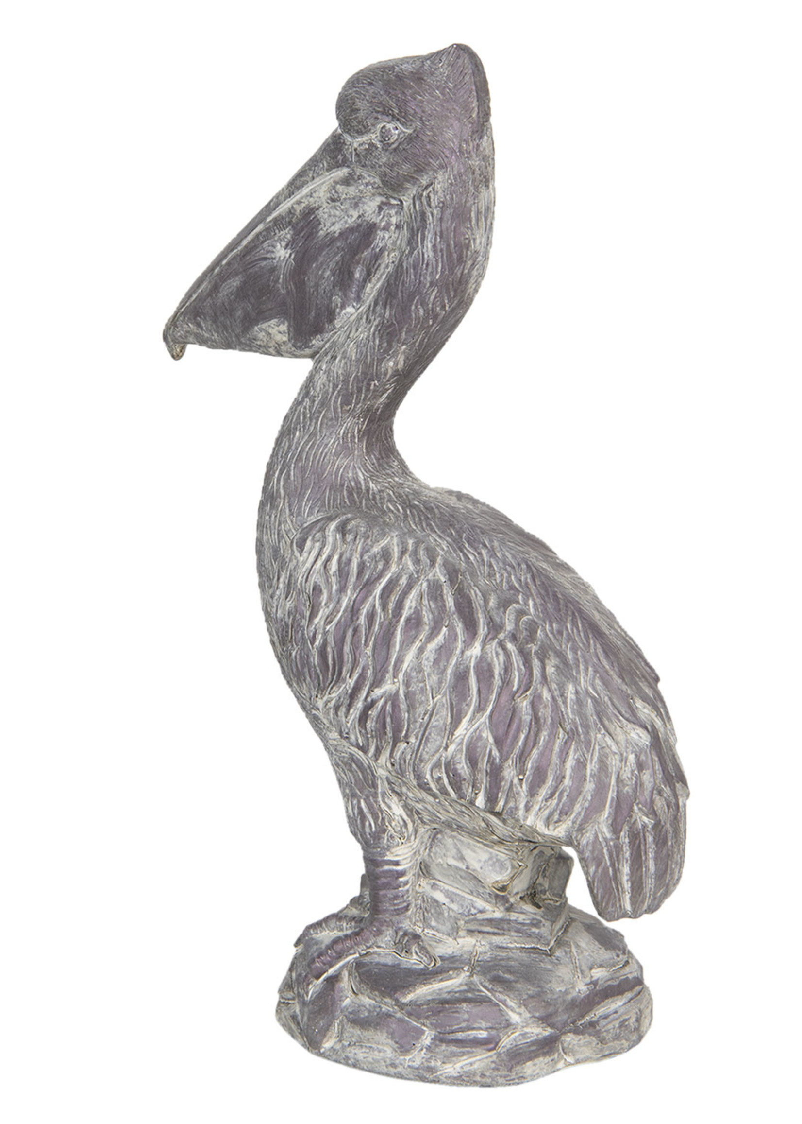 Clayre & Eef Decoratie pelikaan 19*11*31 cm 6PR3204