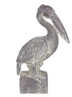 Clayre & Eef Decoratie pelikaan 23*13*37 cm 6PR3205