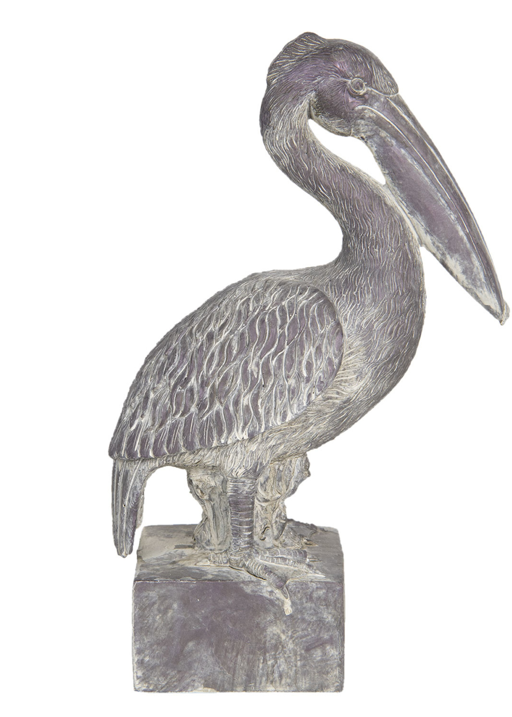 Clayre & Eef Decoratie pelikaan 23*13*37 cm 6PR3205