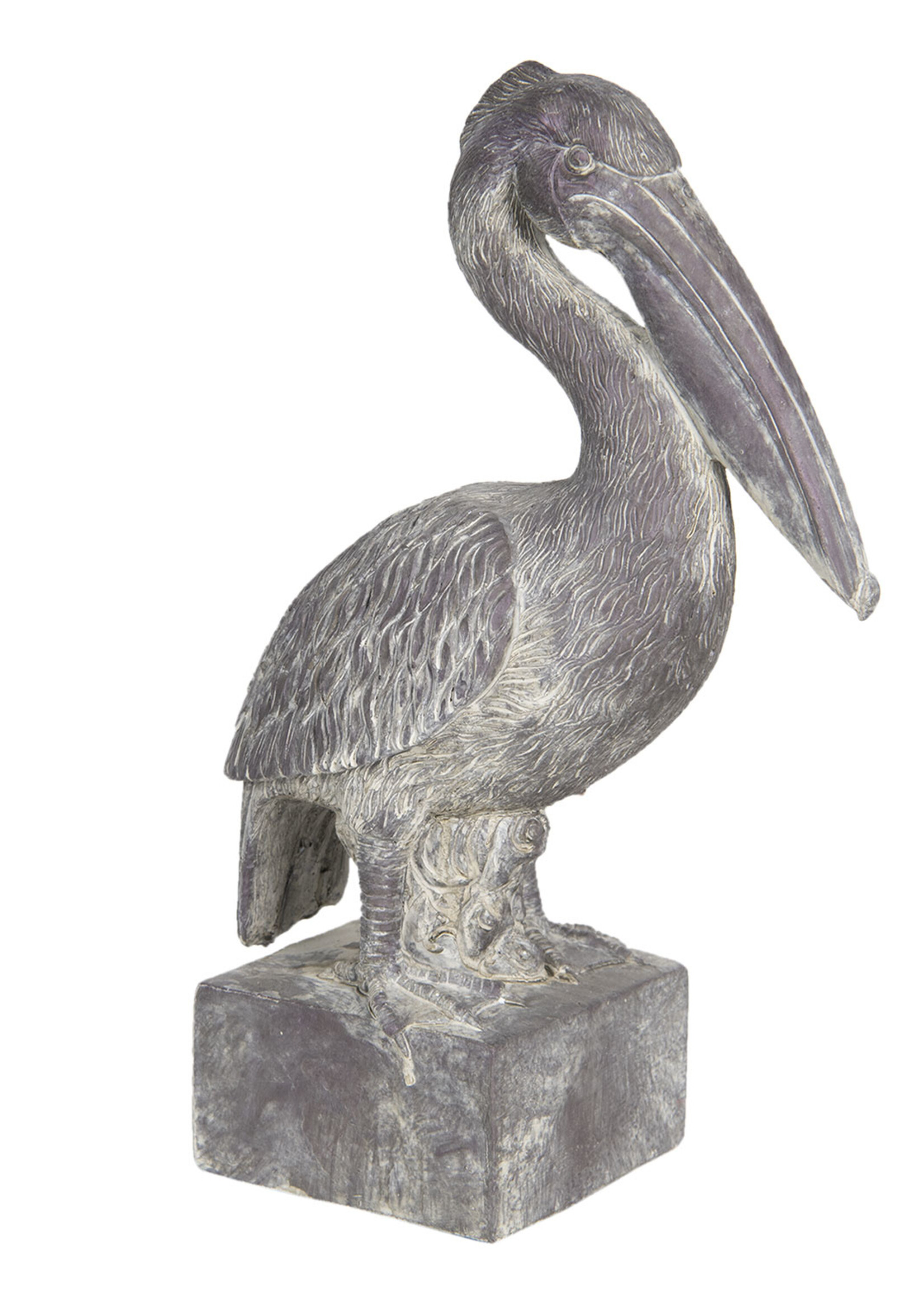 Clayre & Eef Décoration pélican 23*13*37 cm 6PR3205