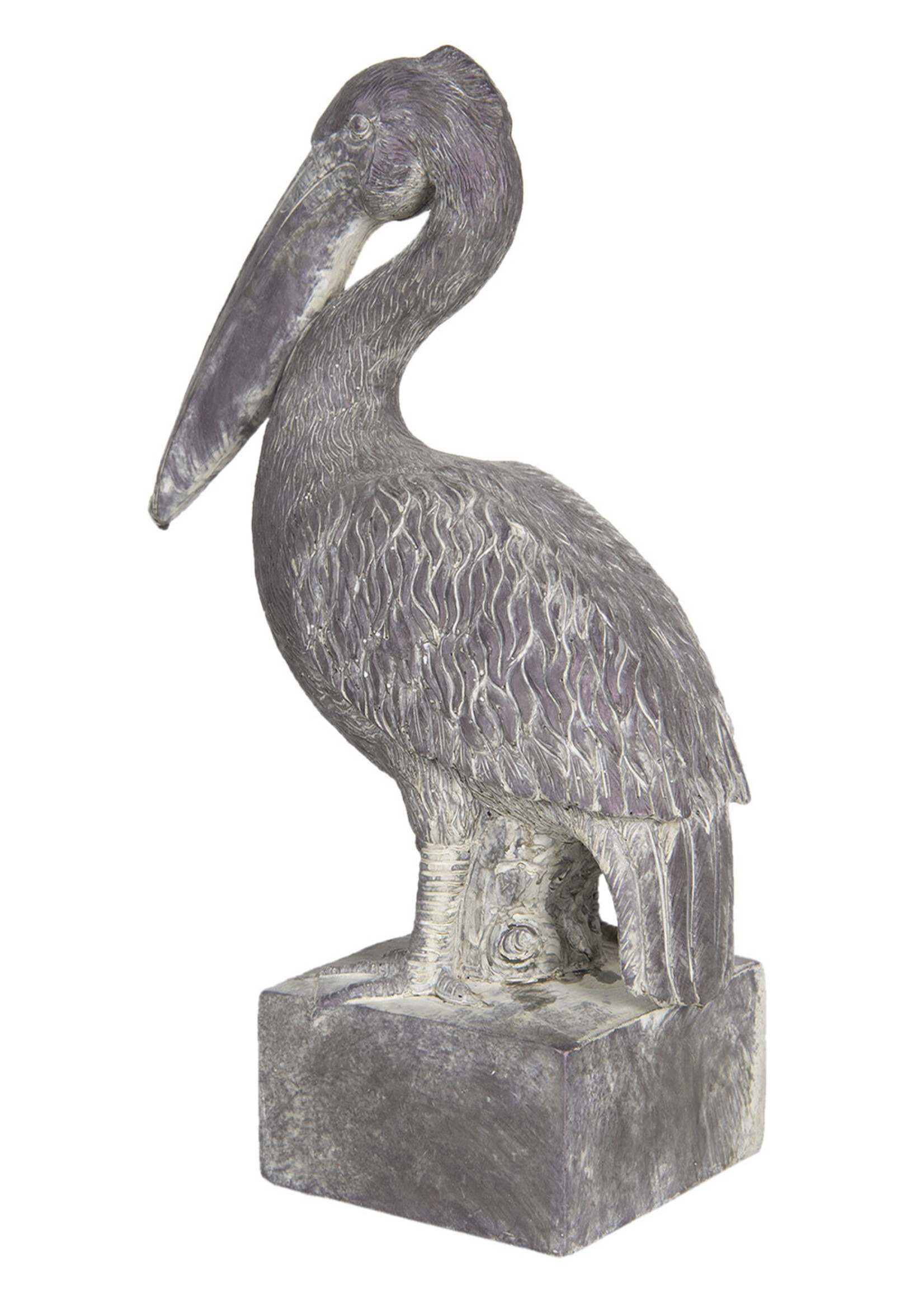 Clayre & Eef Décoration pélican 23*13*37 cm 6PR3205