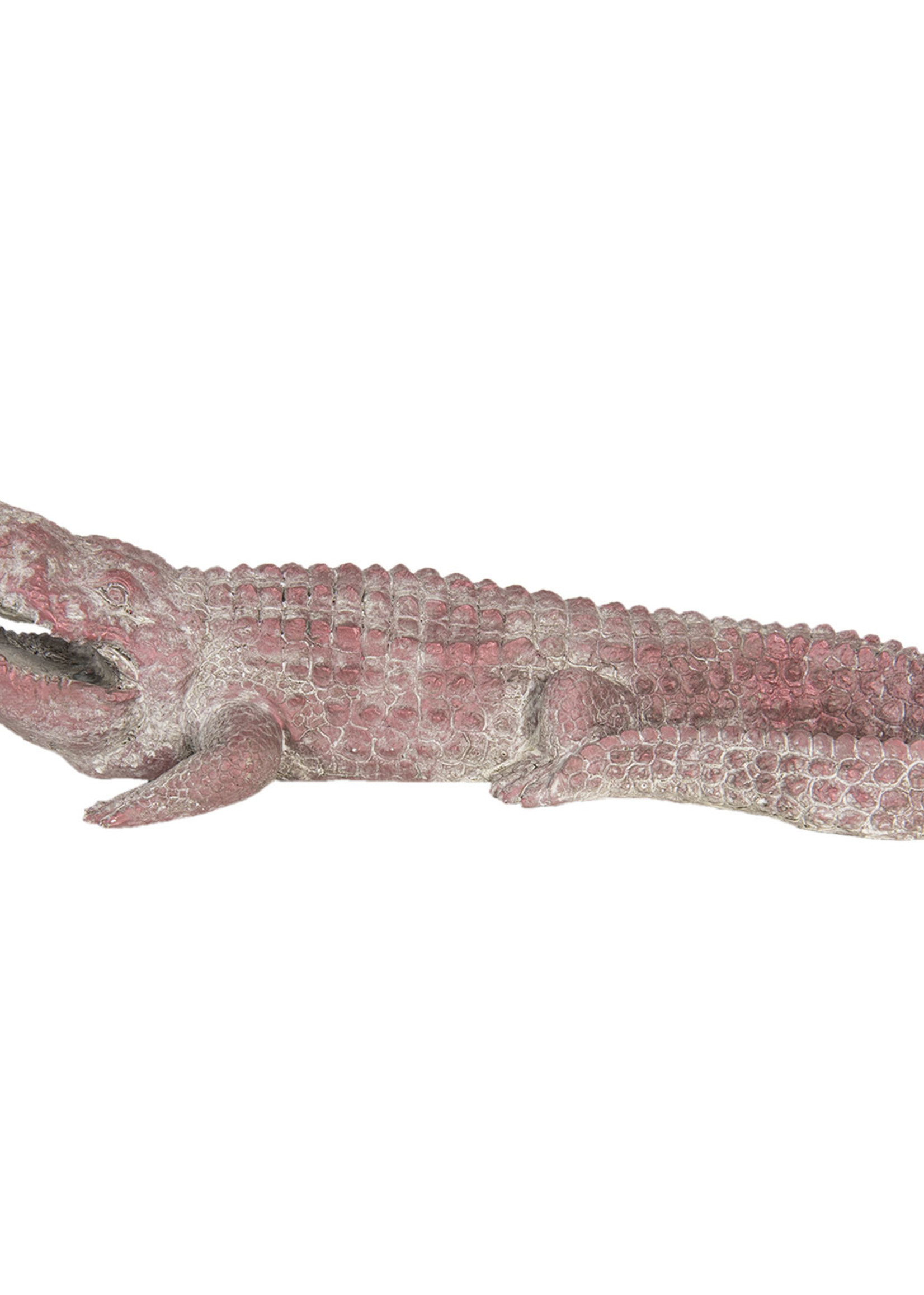 Clayre & Eef Décoration crocodile 46*21*12 cm 6PR3209