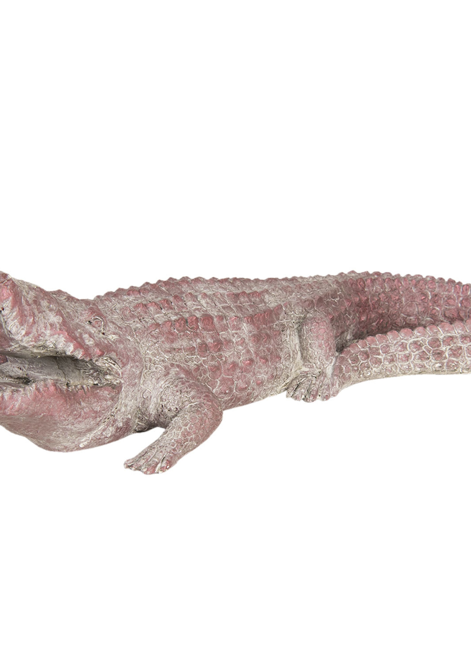 Clayre & Eef Décoration crocodile 46*21*12 cm 6PR3209