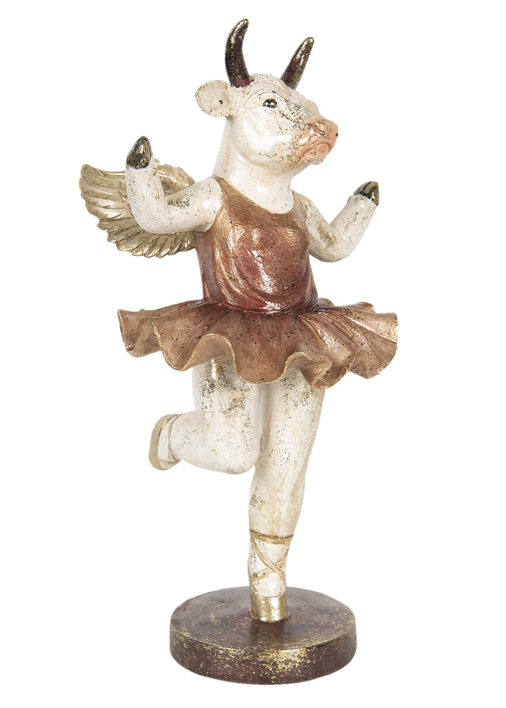 Clayre & Eef Décoration vache dansantes 17*16*34 cm 6PR3223