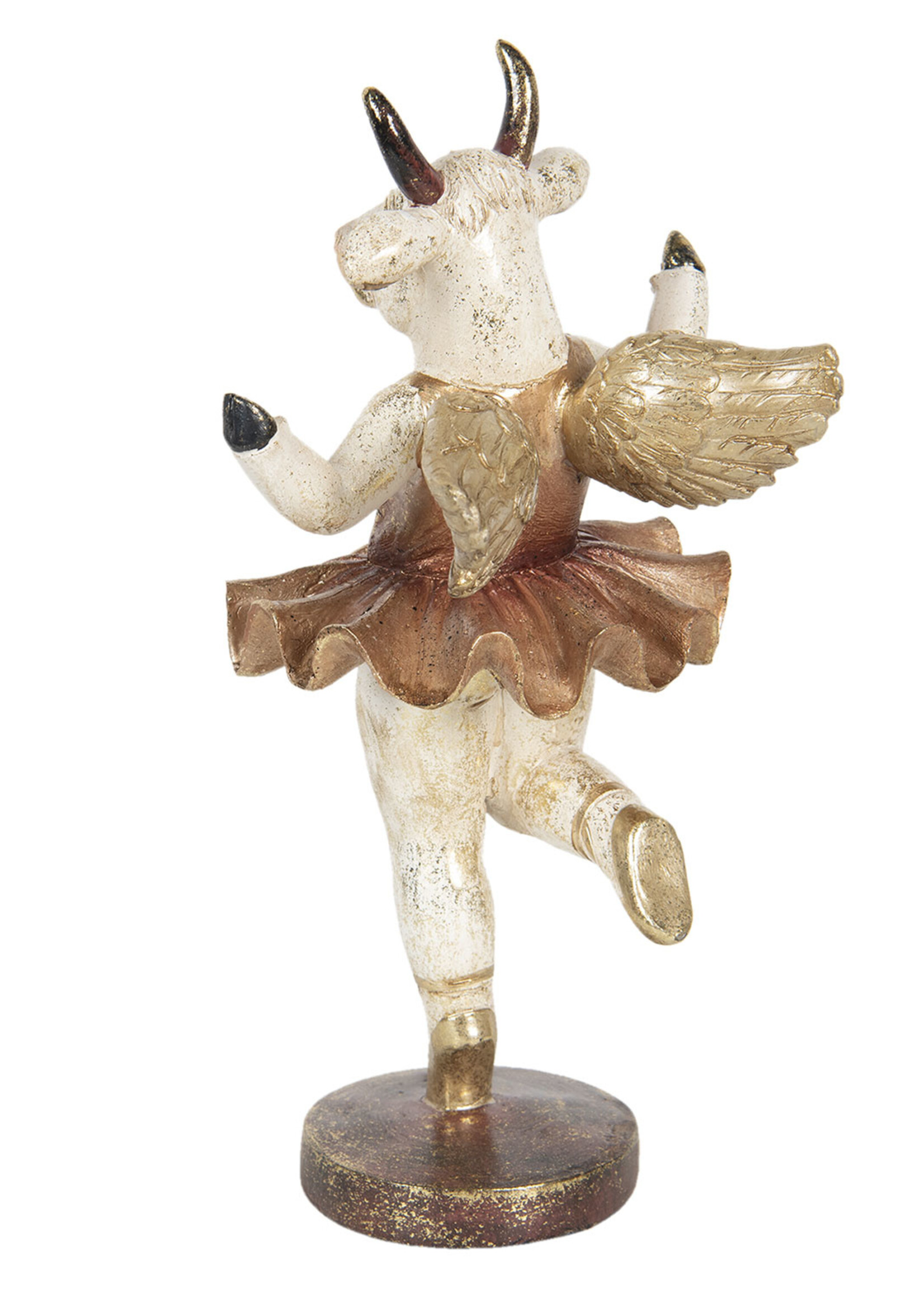 Clayre & Eef Decoratie dansende koe 17*16*34 cm 6PR3223