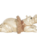Clayre & Eef Decoratie ballerina nijlpaard 18*12*35 cm 6PR3224