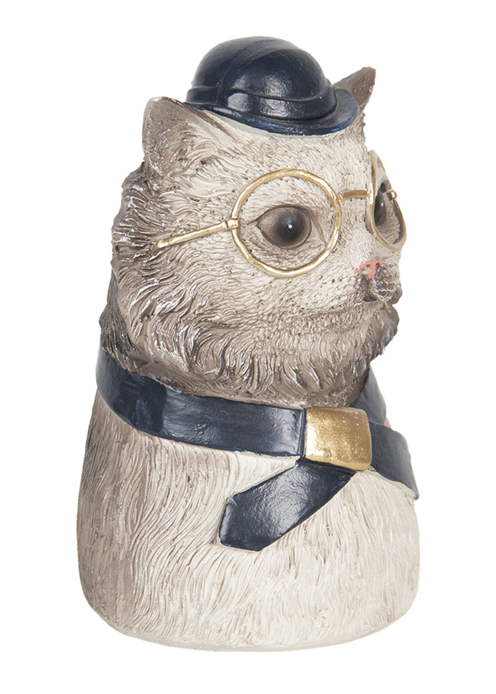 Clayre & Eef Décoration buste chat 8*7*13 cm 6PR3226