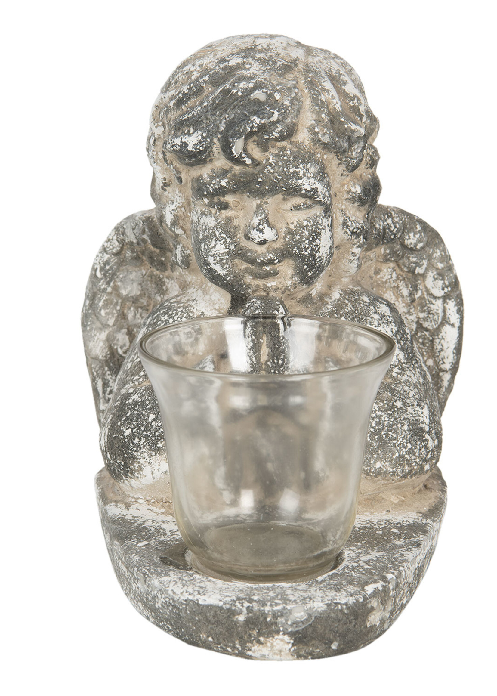 Clayre & Eef Waxinelichthouder engel 19*15*21 cm 6PR3232S