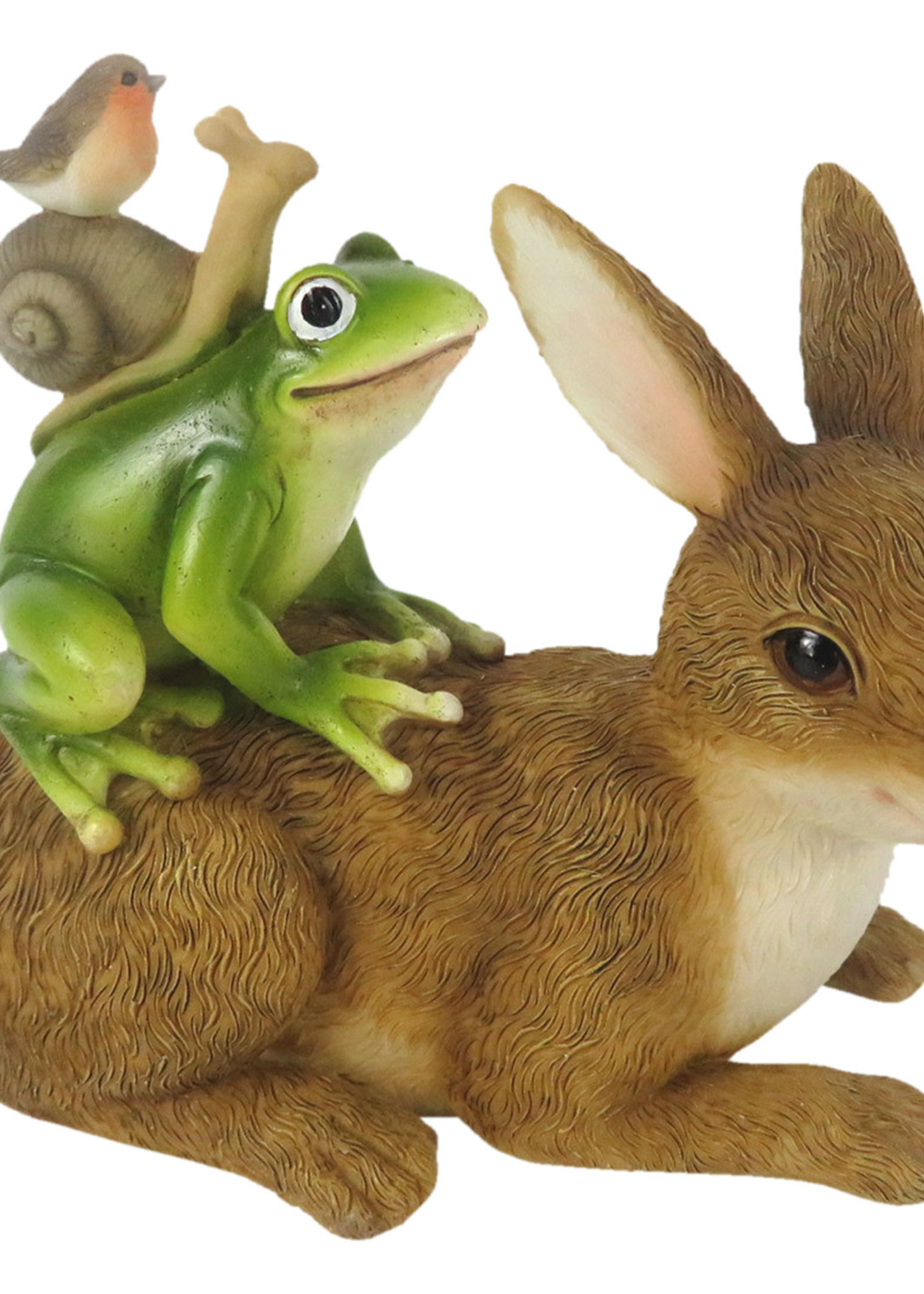 Clayre & Eef Décoration lapin 13*7*11 cm 6PR3248