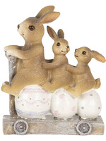 Clayre & Eef Décoration lapins 11*4*12 cm 6PR3251