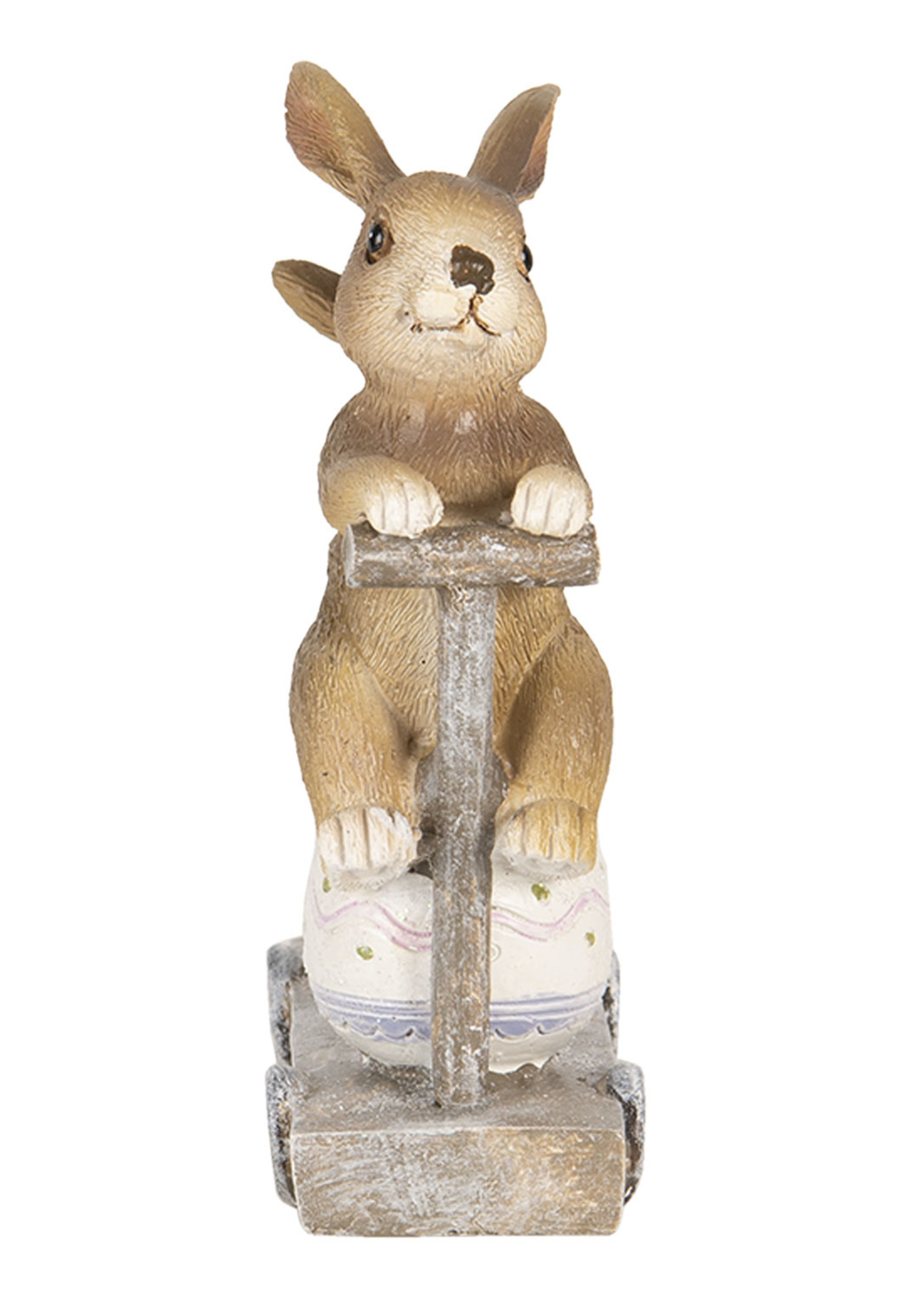 Clayre & Eef Décoration lapins 11*4*12 cm 6PR3251