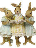 Clayre & Eef Decoratie konijnen 13*6*15 cm 6PR3257