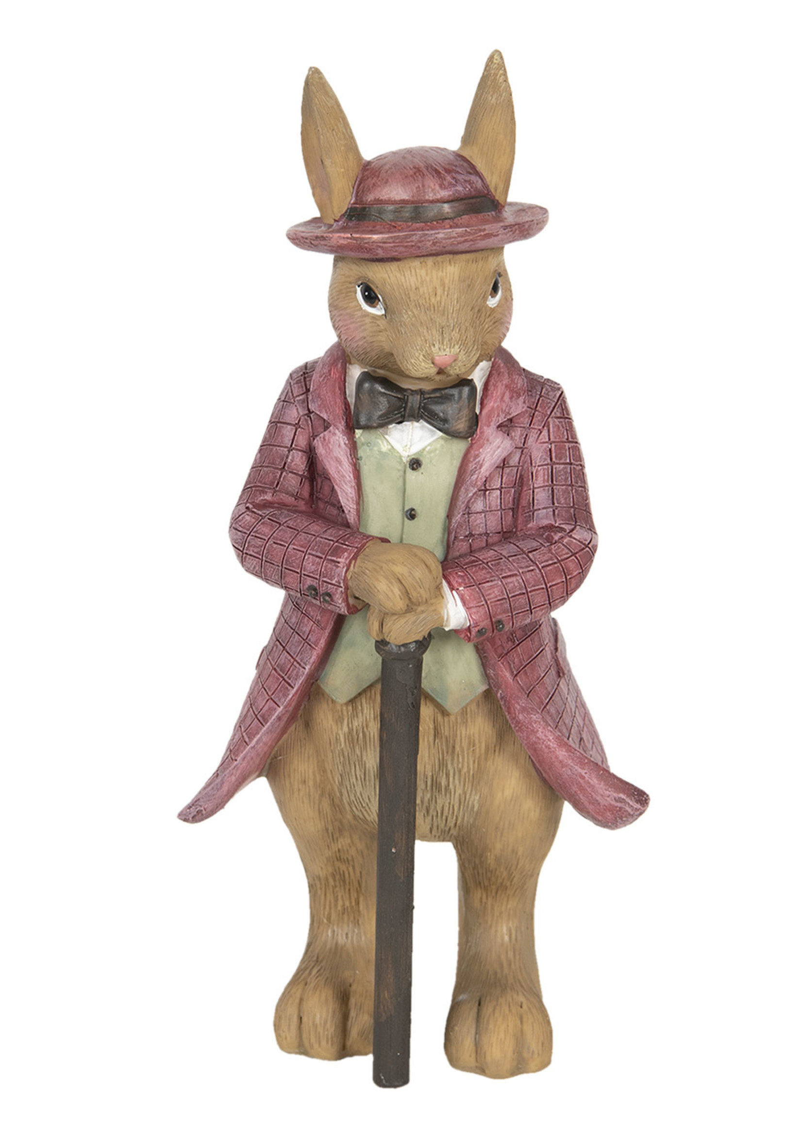 Clayre & Eef Decoratie konijn 8*8*19 cm 6PR3260