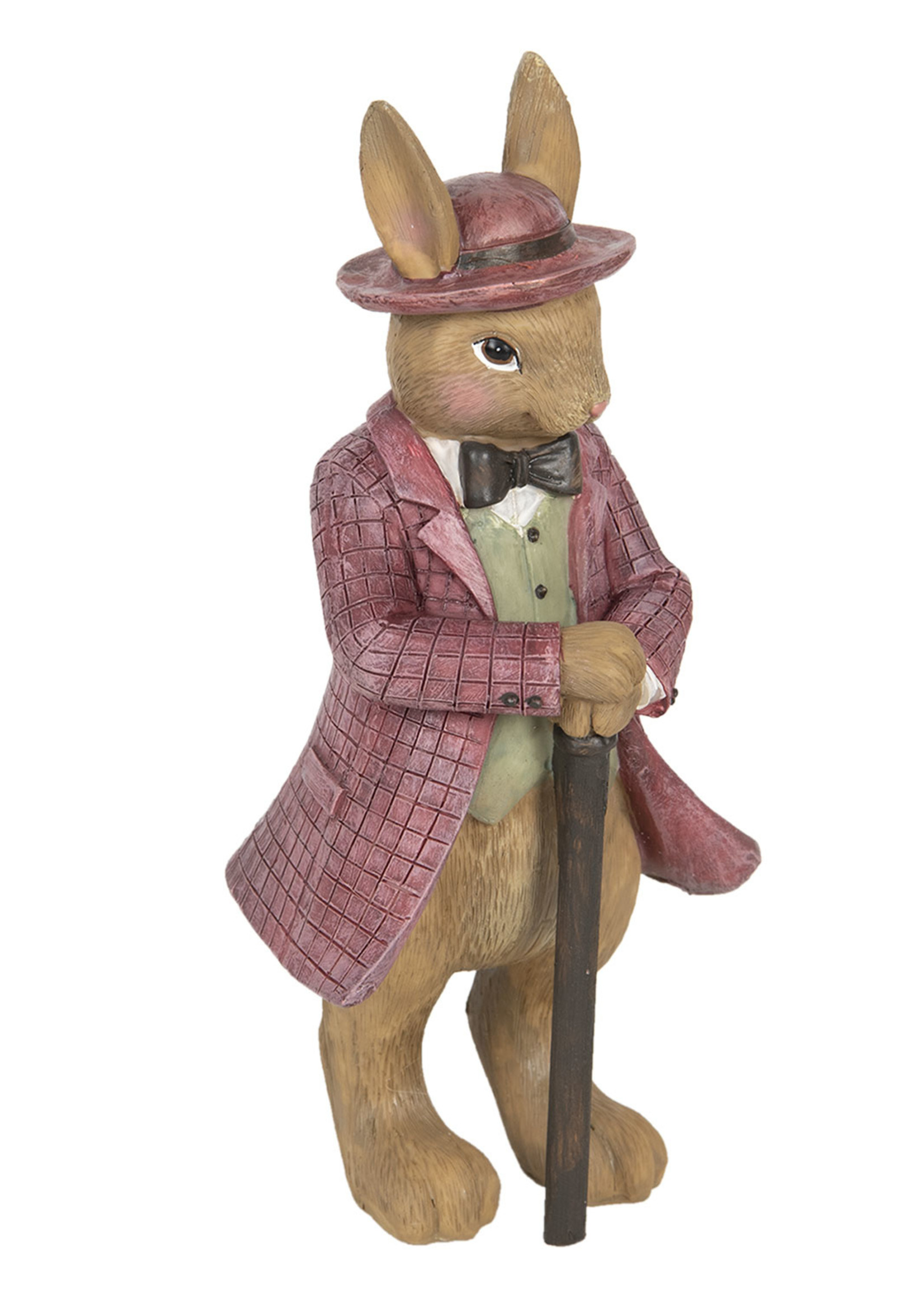 Clayre & Eef Décoration lapin 8*8*19 cm 6PR3260