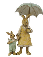 Clayre & Eef Decoratie konijnen 9*4*13 cm 6PR3266