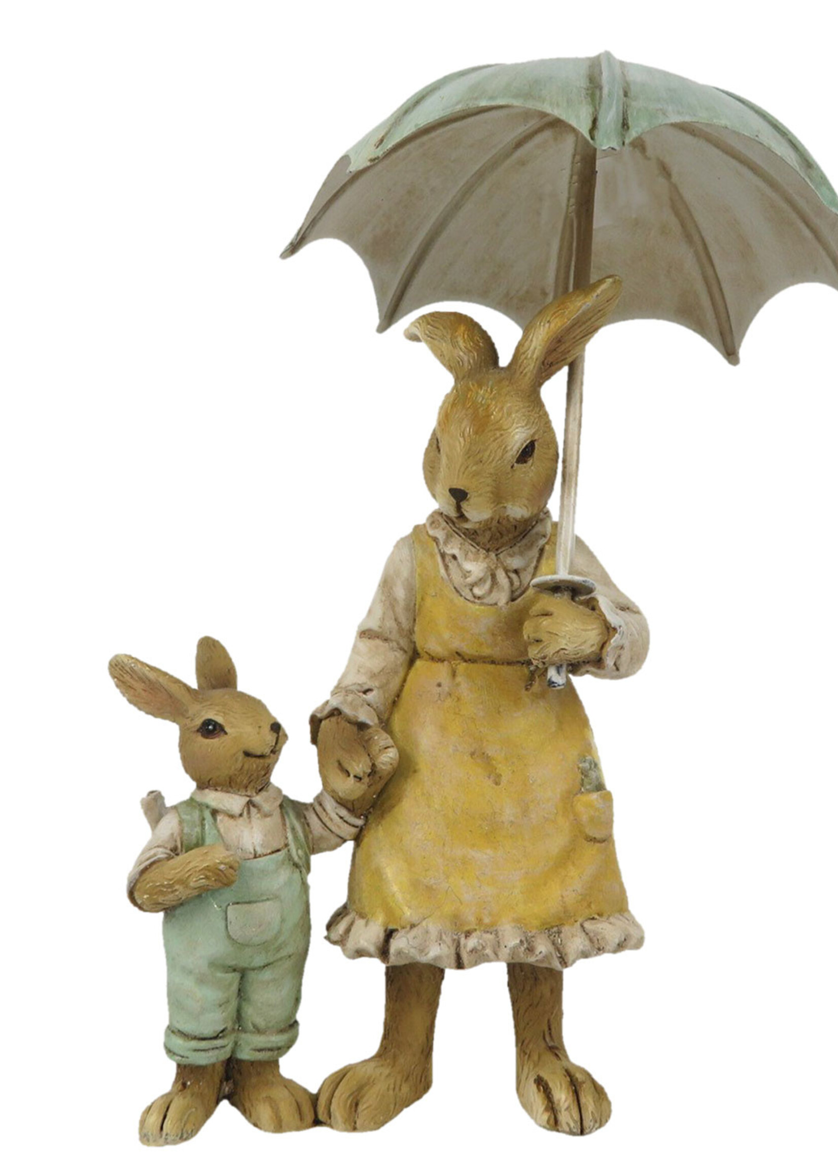 Clayre & Eef Décoration lapins 9*4*13 cm 6PR3266