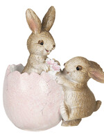 Clayre & Eef Decoratie konijnen 9*5*10 cm 6PR3268