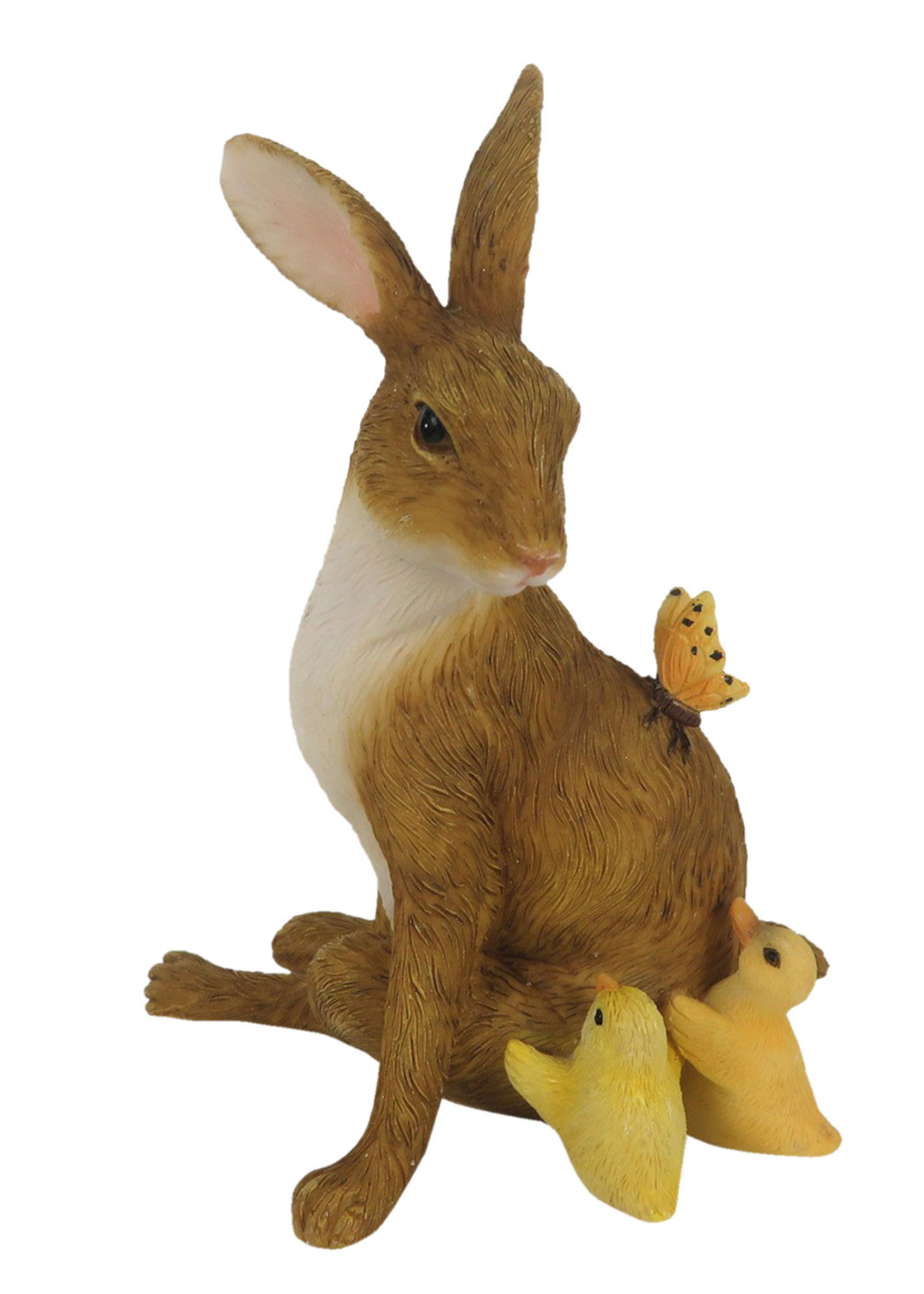 Clayre & Eef Décoration lapin 10*7*13 cm 6PR3271