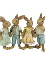 Clayre & Eef Decoratie konijnen 16*6*11 cm 6PR3272